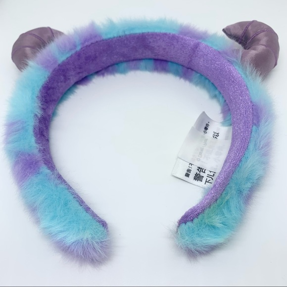 Disney Parks Sulley Horns Headband Monsters Inc University Fuzzy Ears Pixar - Picture 3 of 3